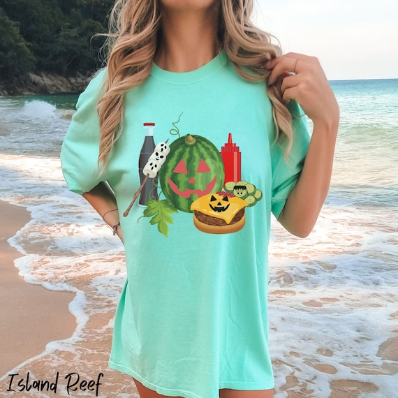 Comfort Colors Halloween Summer Shirt Hot Ghoul Summerween Cookout Tee Barbecue Grill Master T-shirt