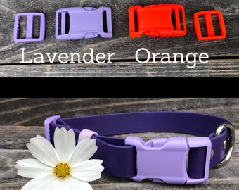 Colored Buckle Biothane Collar | Adjustable Quick Release Buckle | CUSTOM