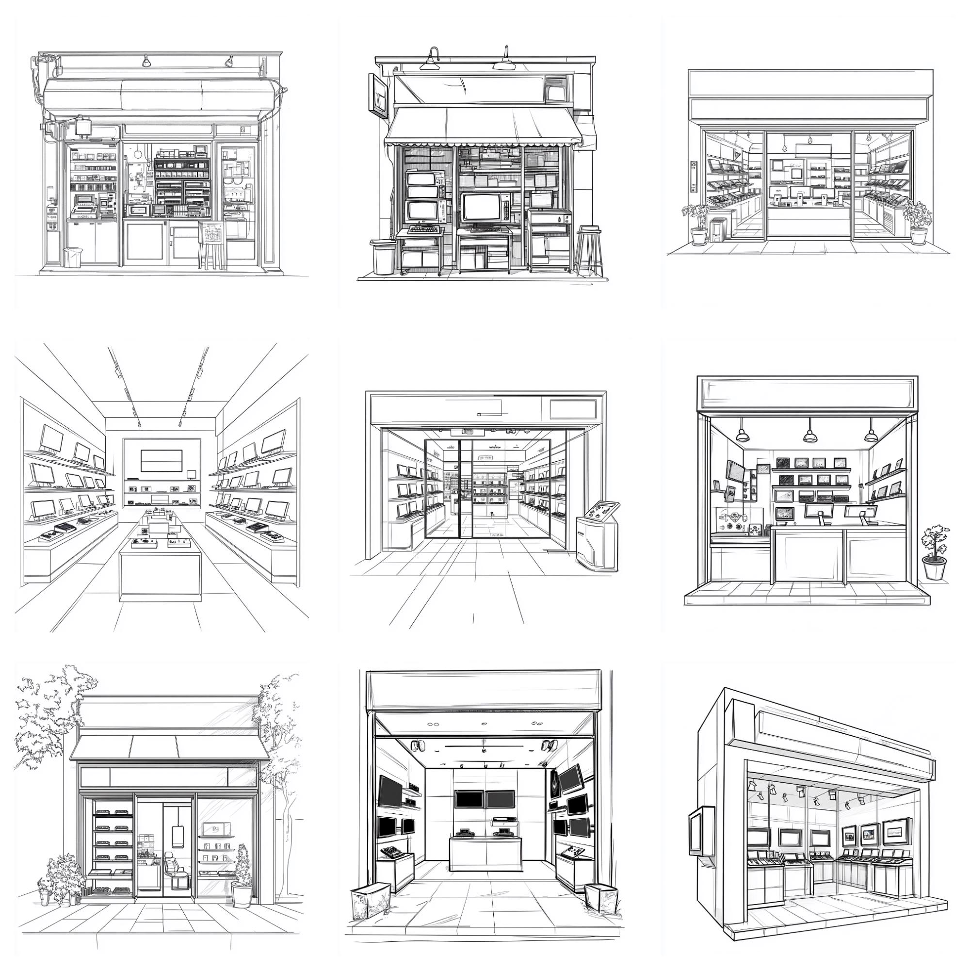 Computer Shop Front Procreate Brushes | 100+ Procreate Computer Stores ...