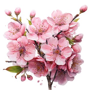 Cherry Blossom Procreate Stamps | 100+ Procreate Floral Stamps ...