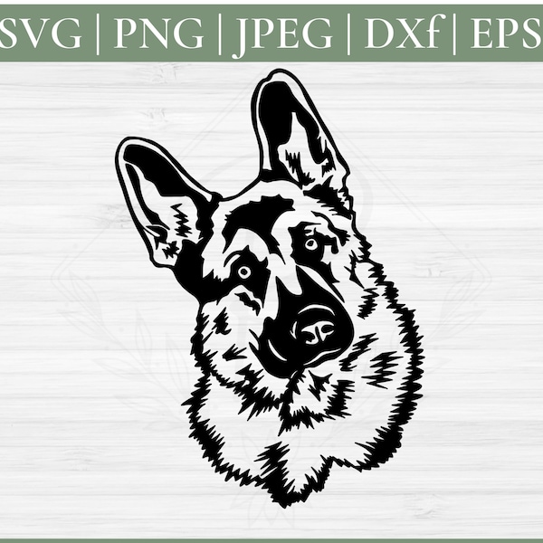 German Shepherd Svg file | German Shepherd Dog svg file | German Shepherd Dog breed Svg file | Dog Peeking svg | German Shepherd mom | Svg