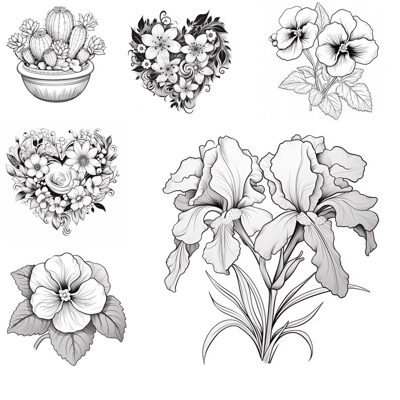 Procreate Botanical Stamps | 3200+ Mega Floral Bundle Procreate Stamp ...