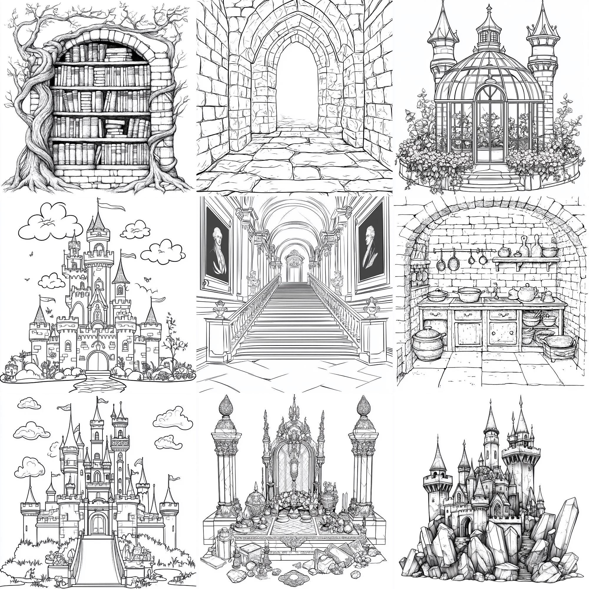 Fantasy Castle Procreate Stamps | 100+ Procreate Fantasy Castle Stamps ...
