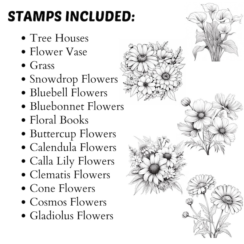 Procreate Botanical Stamps | 3200+ Mega Floral Bundle Procreate Stamp ...