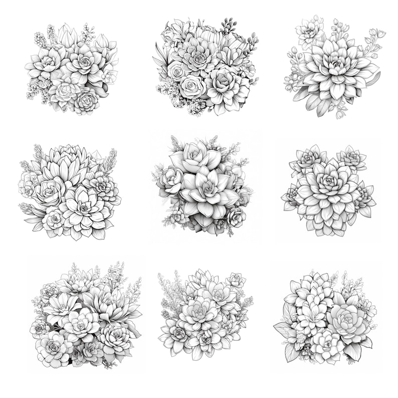 Succulents Procreate Brushes | 100+ Procreate Cactus Stamps | Procreate ...