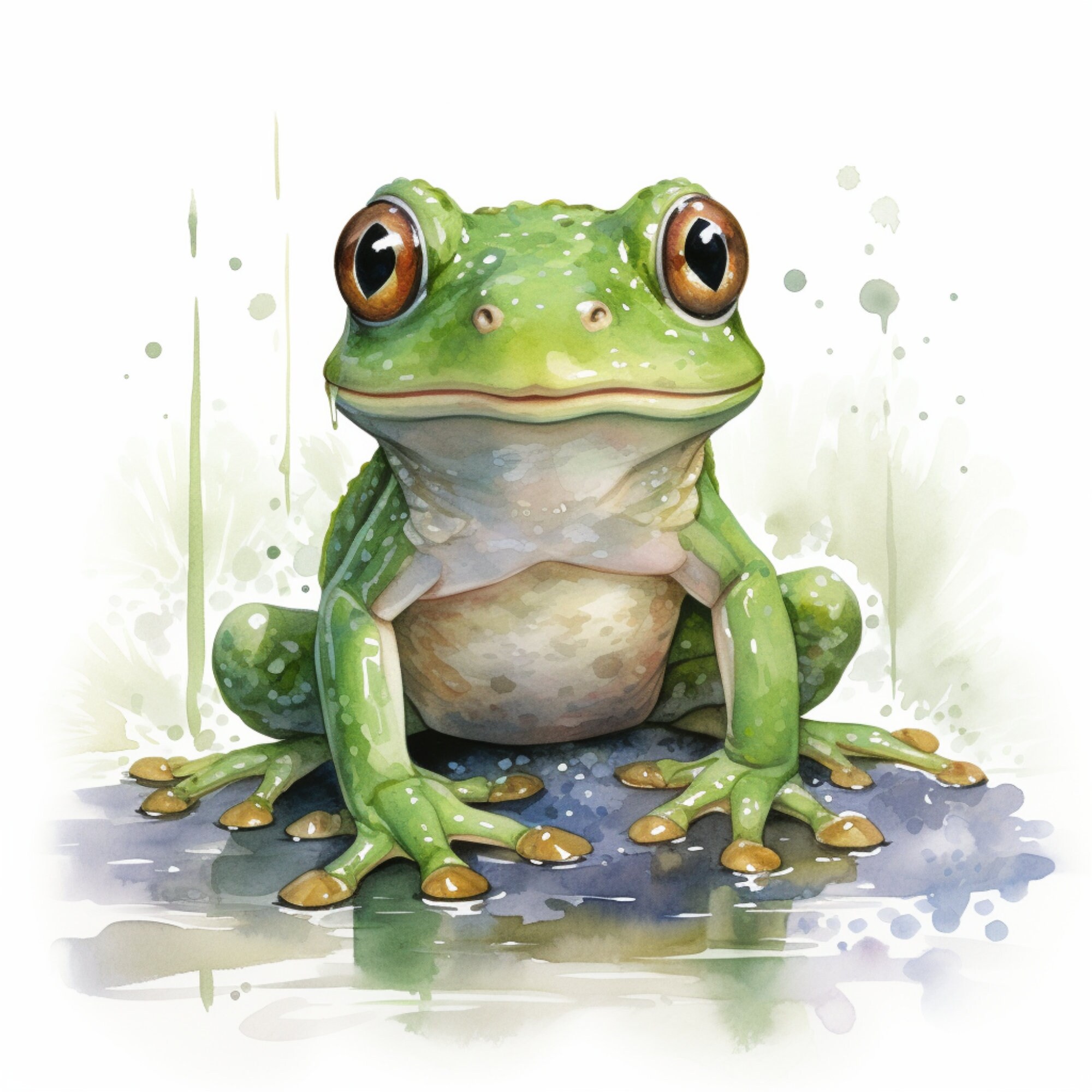 Frog Procreate Stamps | 100+ Cute Frog Animal Procreate Brushes ...