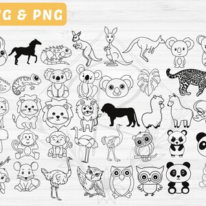Animal SVG Bundle File | 210 Hand Drawn Animals SVG Bundle | Animal SVG ...