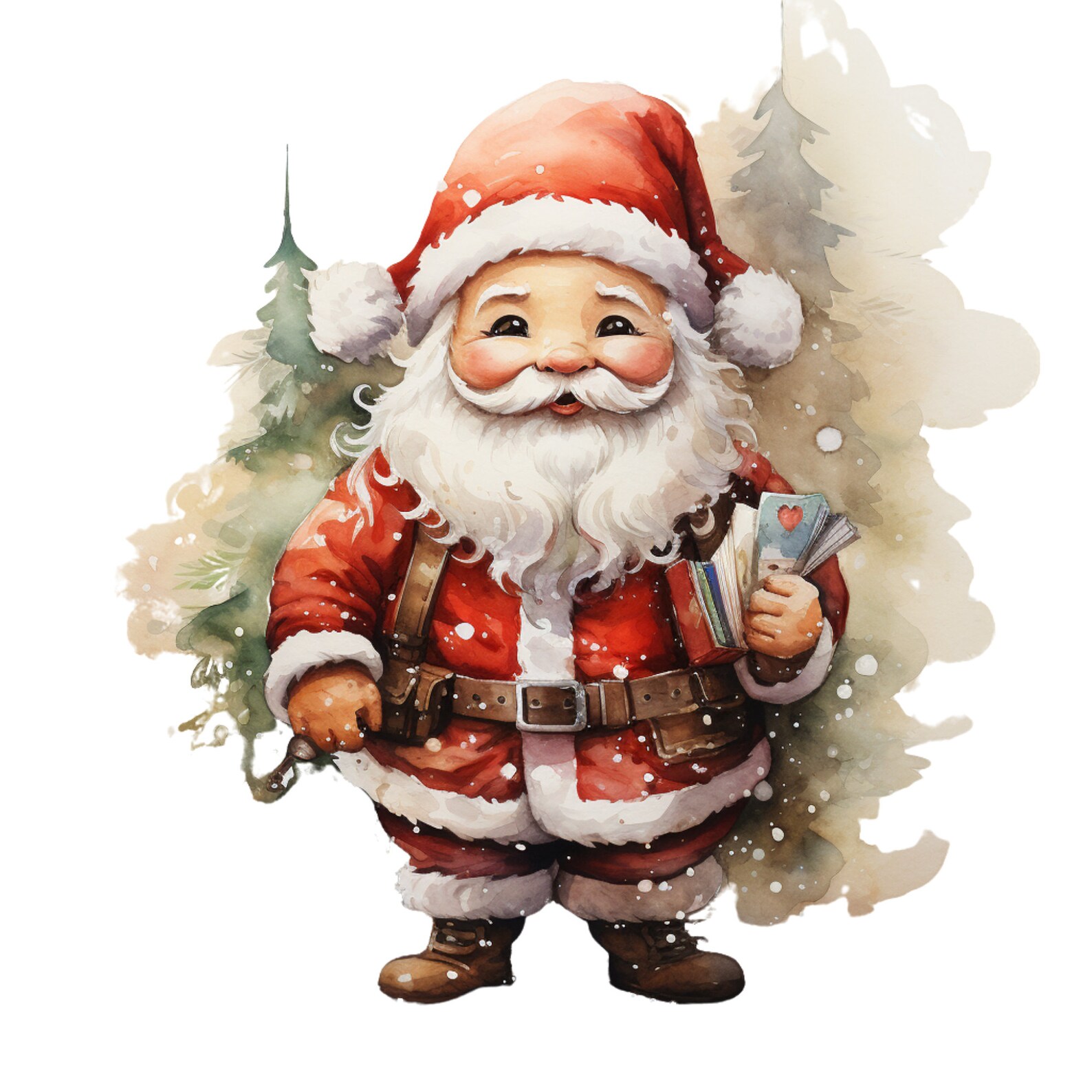 Christmas Procreate Stamps | 100+ Procreate Santa Claus Stamps | Santa ...