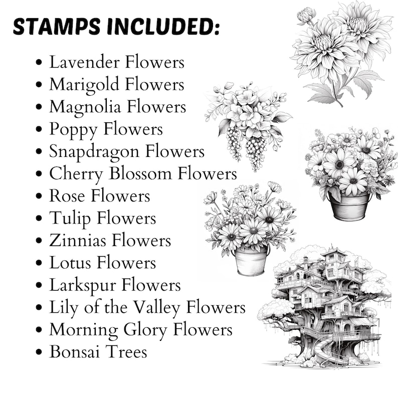 Procreate Botanical Stamps | 3200+ Mega Floral Bundle Procreate Stamp ...