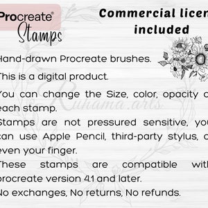 Sunflower Procreate Stamps | 84 Sunflower Procreate Brushes | Floral ...