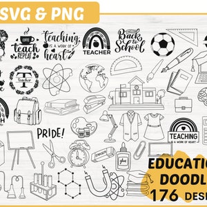 Teacher SVG Bundle | School SVG | Teacher Quote SVG | Teacher life Svg | Back to school Svg | Teacher Svg Cut File | Teacher Rainbow Svg