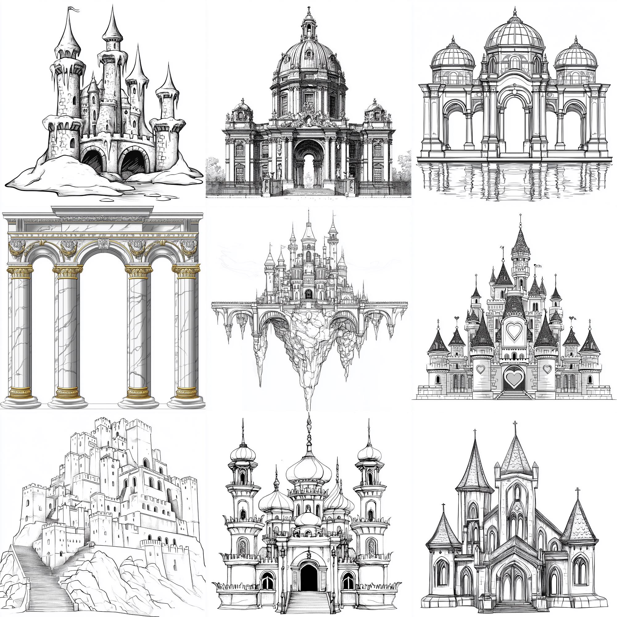 Fantasy Palace Procreate Stamps | 100+ Procreate Fantasy Palace Stamps ...