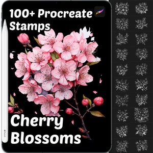 桜の Procreate スタンプ | 100 種類以上の Procreate 花柄スタンプ | 植物の Procreate スタンプ | 花柄の Procreate ブラシ | 花の Procreate