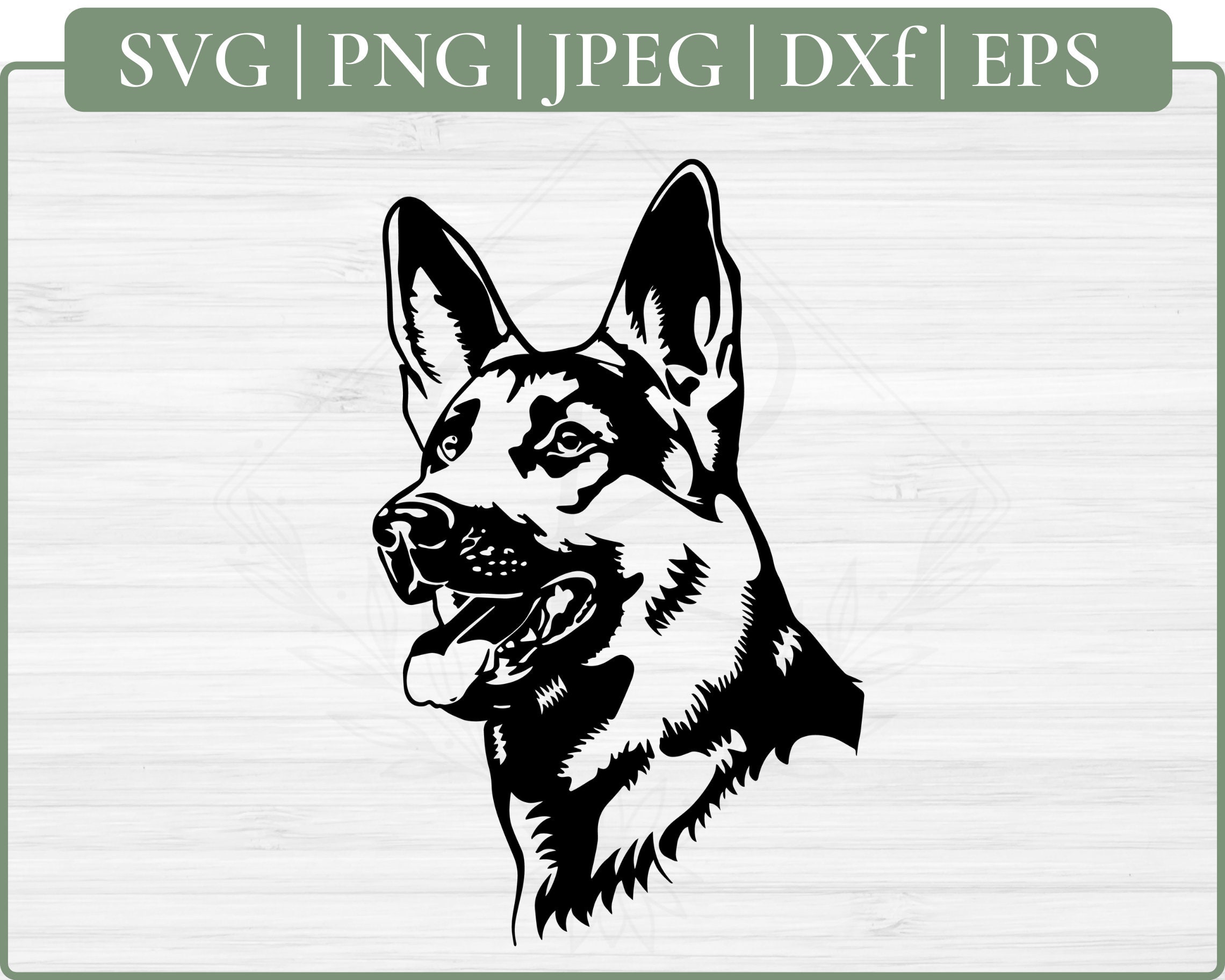German Shepherd Svg File | German Shepherd Dog Svg File | German