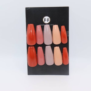 Press On Nails, Earth Tones Nail Set