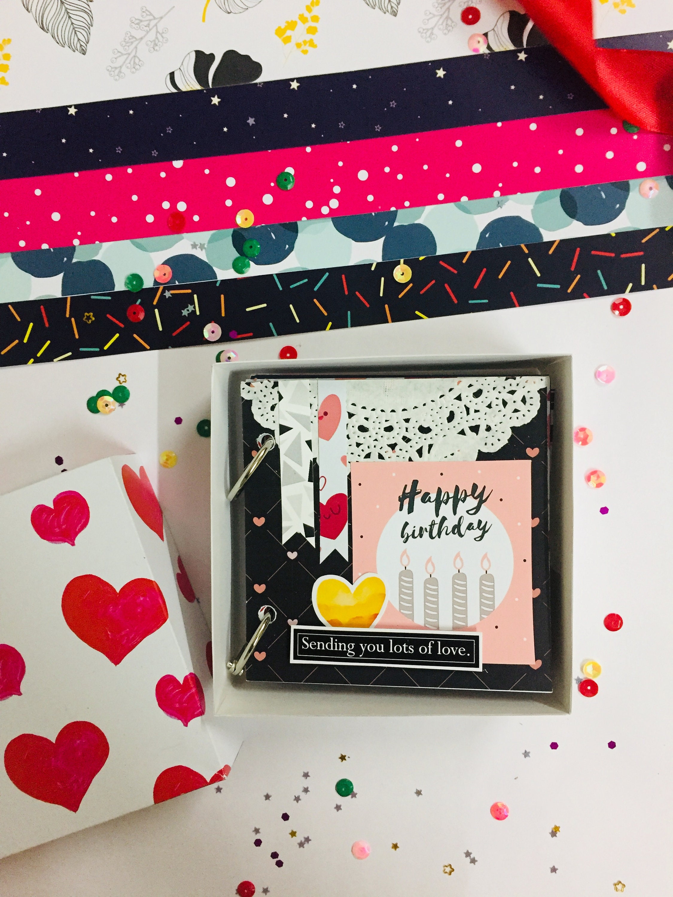 Mini ring album personalised gift handmade gifts gifts Etsy