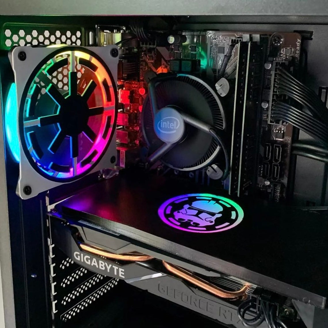 Custom 120mm Fan Grill Gaming PC Fan Mod Etsy