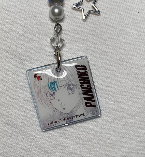 Panchiko 'deathmetal" Album inspired beaded keychain / phone charm