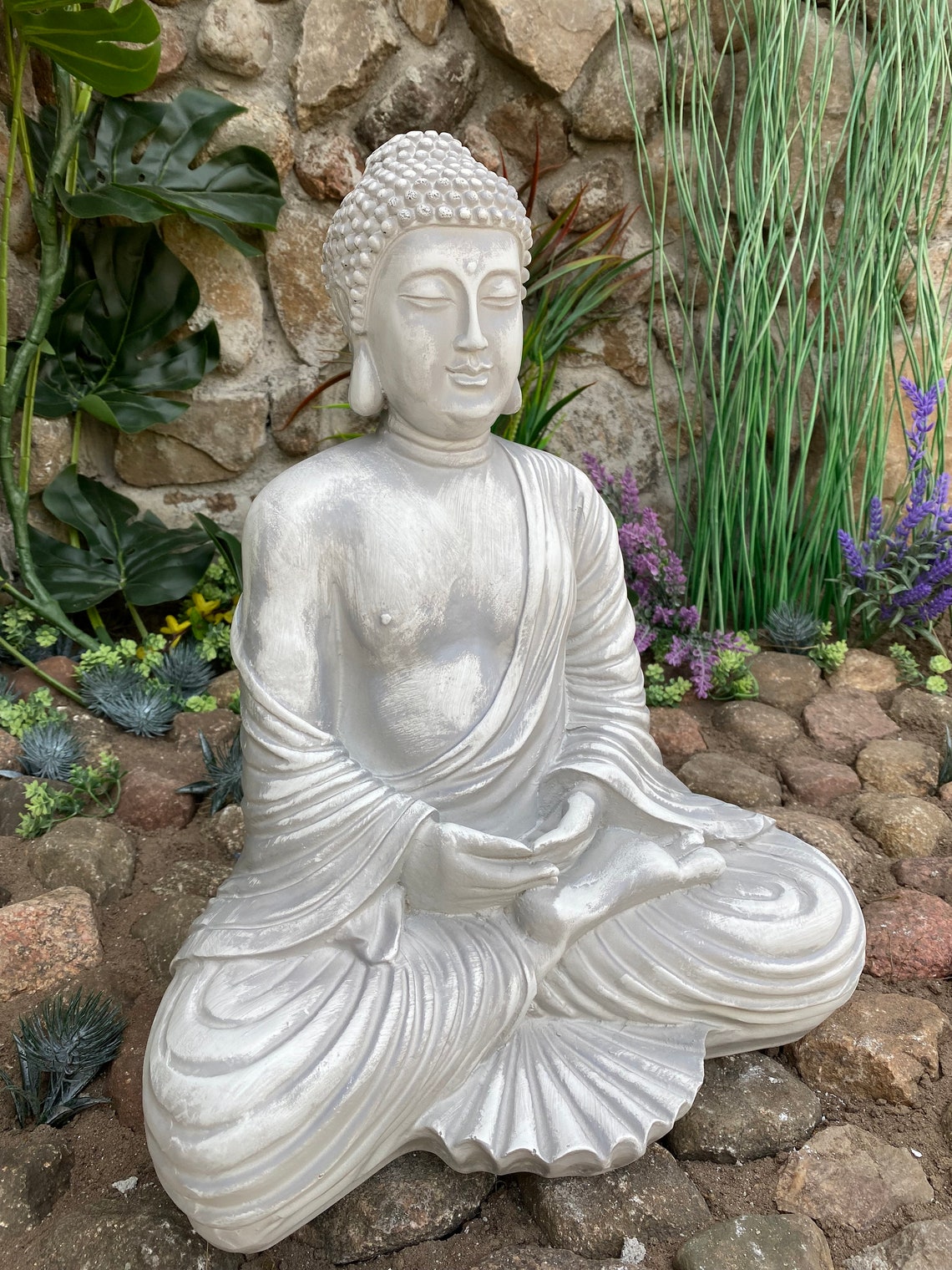 GRANDE statue de BOUDDHA. Décor buddha figure Extérieur massif Etsy