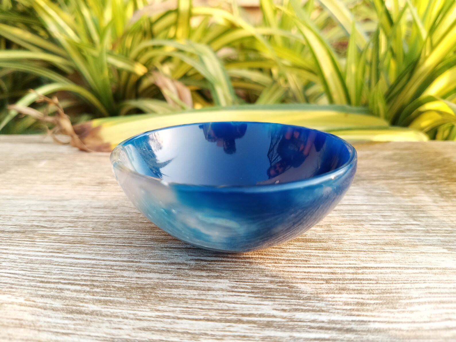 Natural Antique Home Decor Hand Carved Blue Onyx Bowl Tray Etsy