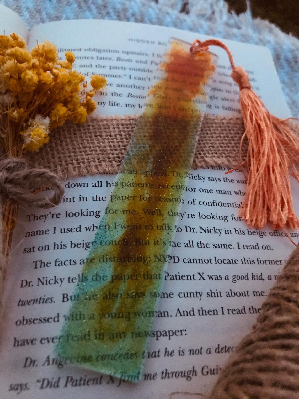 Custom Handmade resin bookmarks Etsy