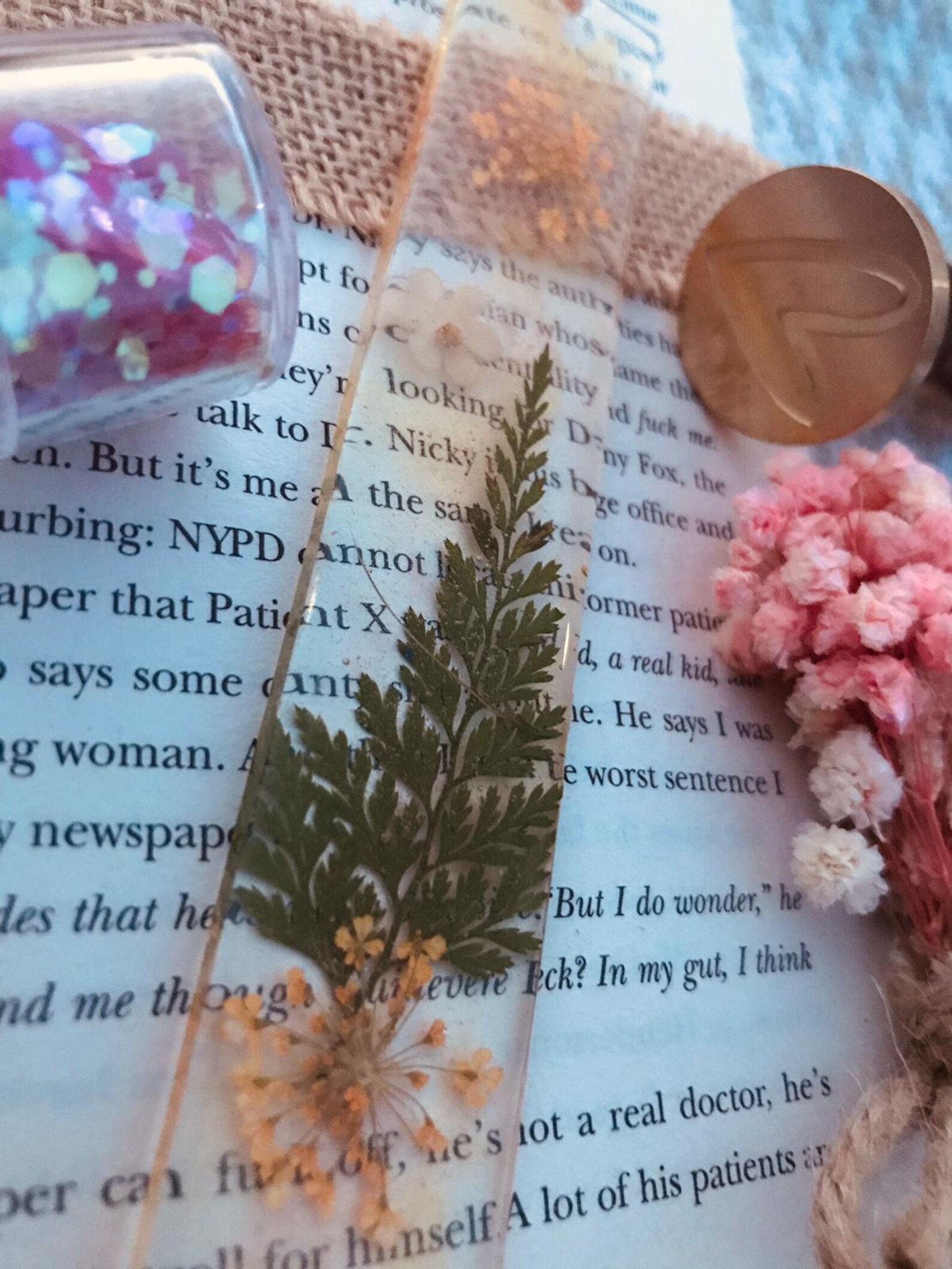 Custom Handmade resin bookmarks Etsy