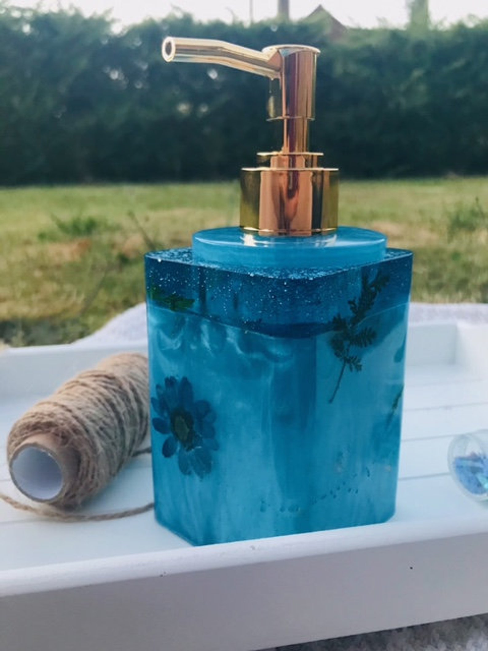 Handmade resin soap/ sanitiser dispensers Etsy