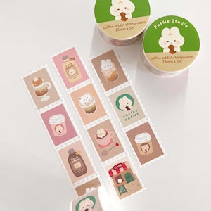 Coffee Lover-stempel-washitape