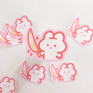 Messer Puffie Sticker (Pink)
