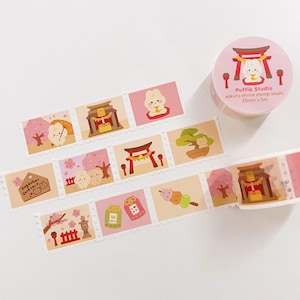 Washi-tape met Sakura-schrijnstempel