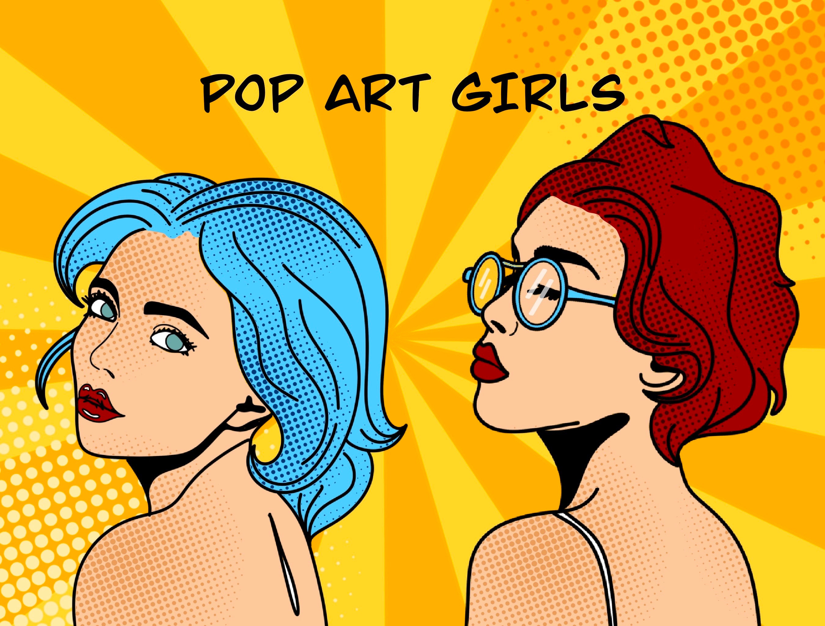 Pop Art Brush Set of 50 for Procreate Comics Art Procreate Stamps Half
