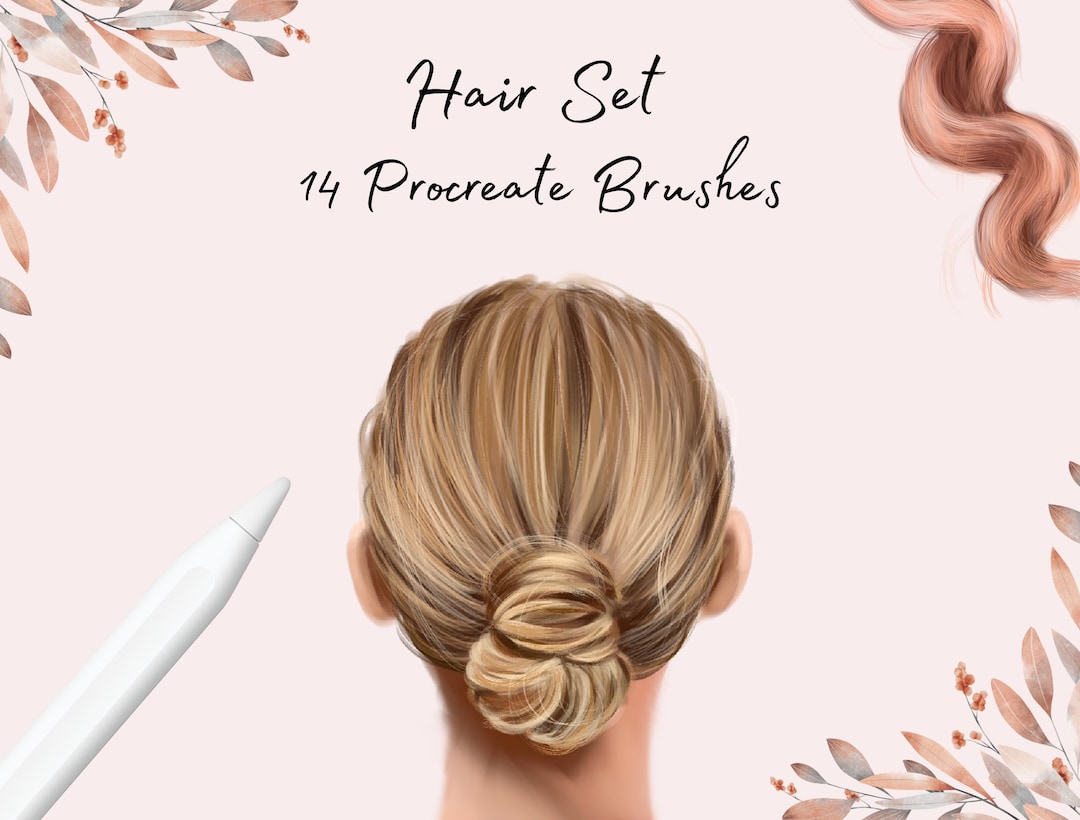 Procreate Hair Brushes Eyelashes Eyebrows Brush Smooth Airbrush Lines