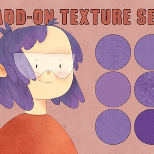 Textuurset voor extra overlay | 6 Procreate-penselen voor digitaal tekenen | Papiertextuur, canvas | iPad-illustratietoolkit | Zielige kunst
