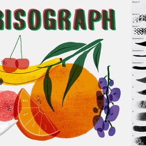 Risograph Procreate Brushes: Special Effect Brush Set (Digital Download)