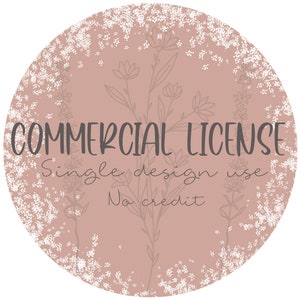 Commercial license SINGLE design use