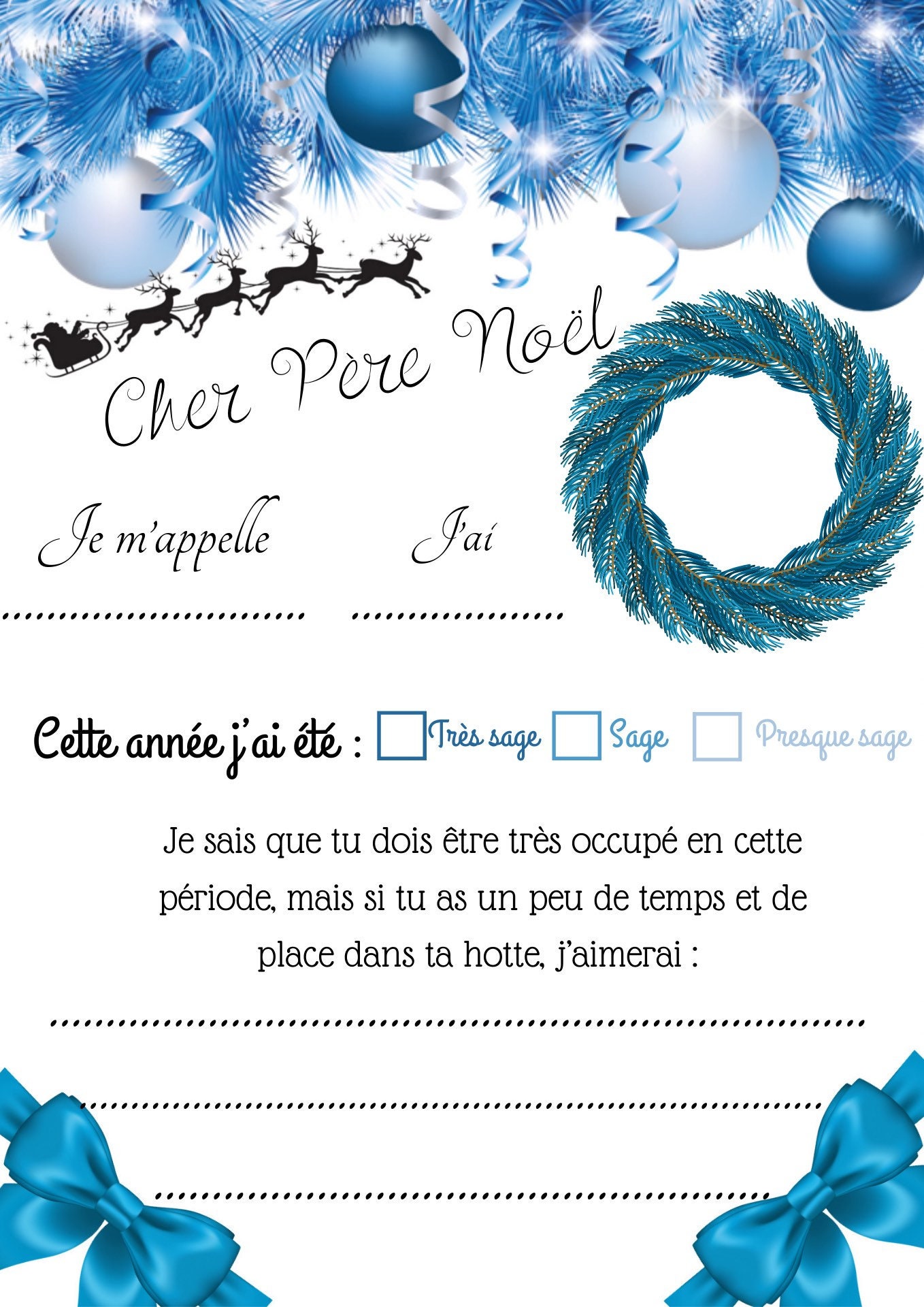 Lettre Au Père Noël
