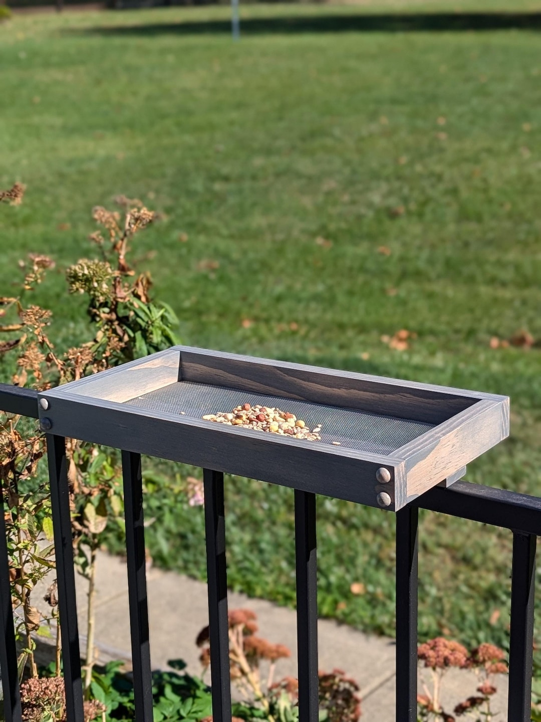 Railing Bird Feeder for Deck, Porch, Balcony, Fence - Etsy
