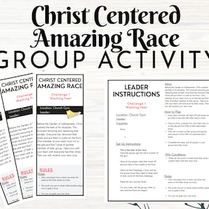 Printable Amazing Race, Centered on Christ