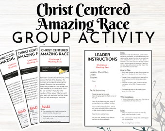 Printable Amazing Race, Centered on Christ