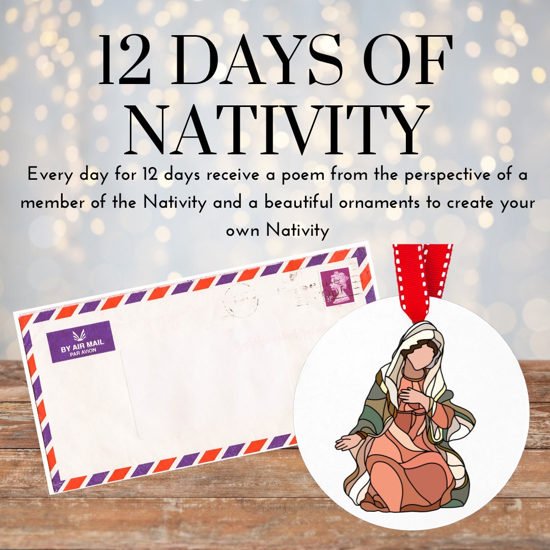 12 Days of Nativity Letters Etsy