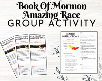Printable Amazing Race, Book of Mormon
