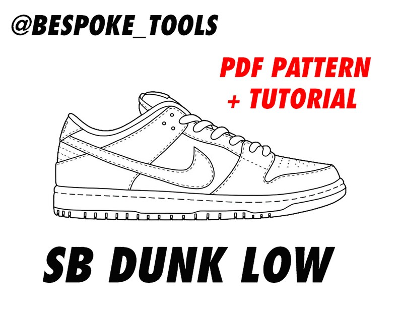 Dunk low pattern 10.5US/44.5EUR | Etsy