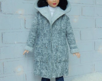 Doll Clothes 1/6 scale 11.5 inch, Doll Travel Coat