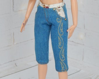 Doll Clothes 1/6 scale 11.5 inch, Doll Capri Shorts