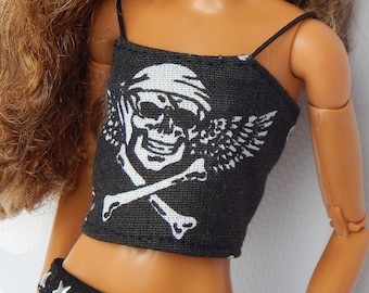 Doll Clothes 1/6 scale 11.5 inch, Doll Pirate Top