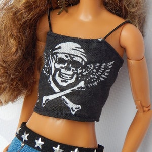 Doll Clothes 1/6 scale 11.5 inch, Doll Pirate Top
