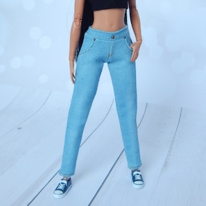 Doll Clothes 1/6 scale 11.5 inch, Doll Classic Jeans
