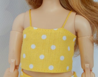 Doll Clothes 1/6 scale 11.5 inch, Doll Yelow Top