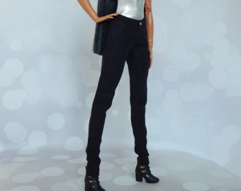 Doll Clothes 1/6 scale 11.5 inch, Doll Black Pants