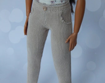 Doll Clothes 1/6 scale 11.5 inch, Doll Corduroy Pants